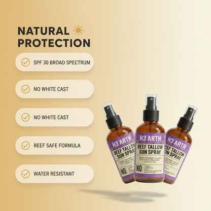 Non-Toxic Beef Tallow Mineral Sun Spray