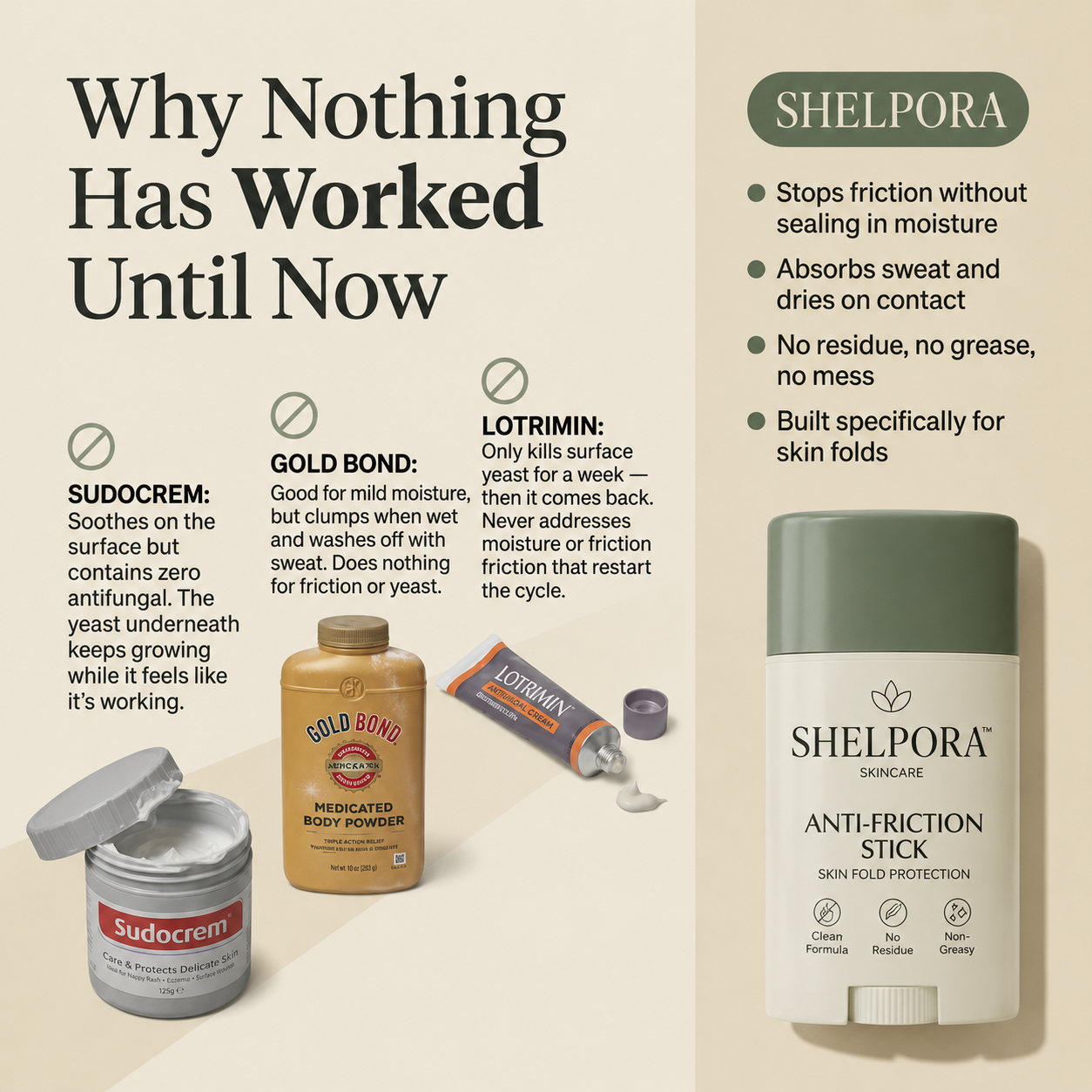 Shelpora Anti-Friction Stick
