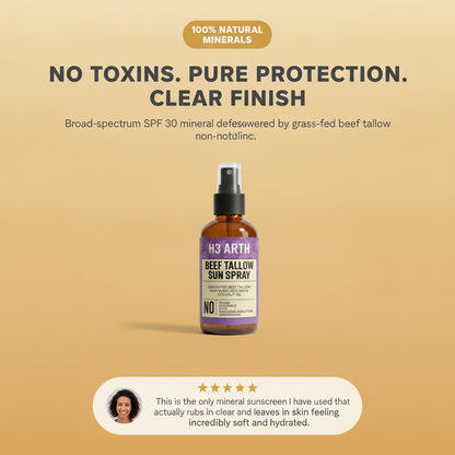 Non-Toxic Beef Tallow Mineral Sun Spray