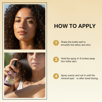 Non-Toxic Beef Tallow Mineral Sun Spray